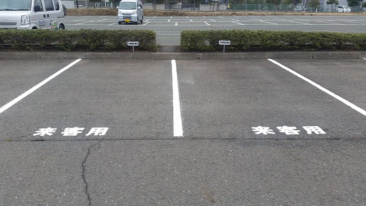 花巻市 E株式会社様 駐車場ライン工事