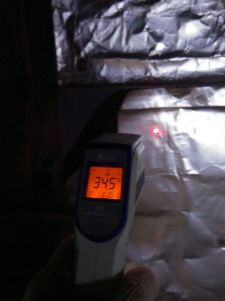 炉の表面温度が100℃以上下がった！　設備遮熱　省エネ　熱中症対策　