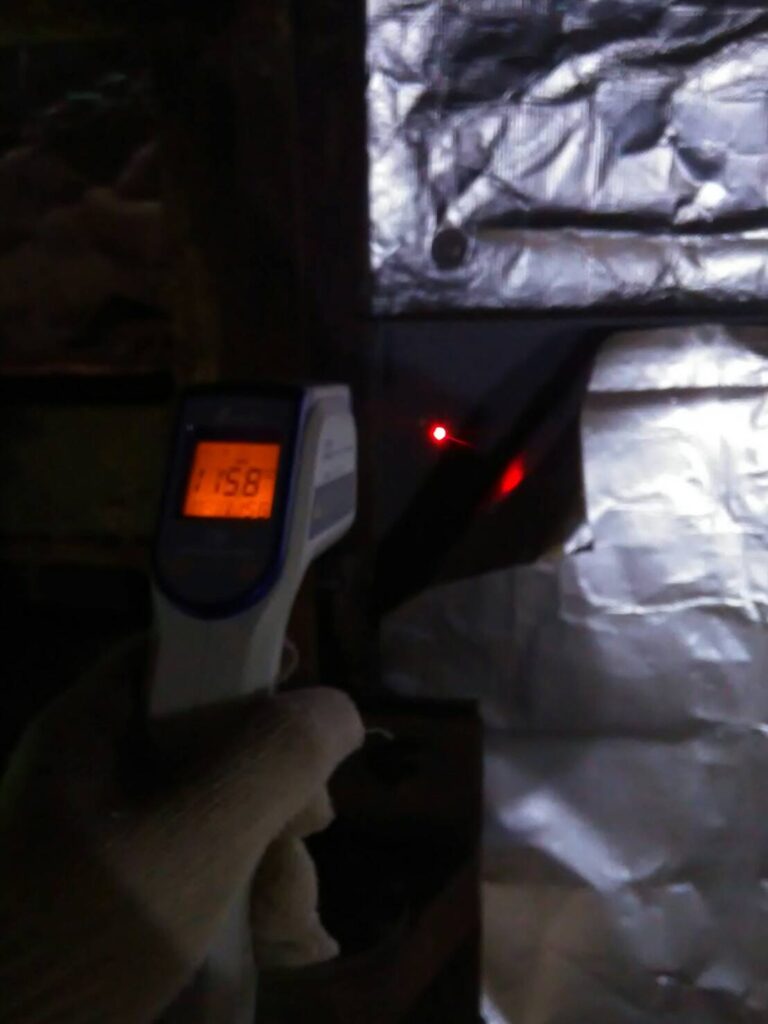 炉の表面温度が100℃以上下がった！　設備遮熱　省エネ　熱中症対策　