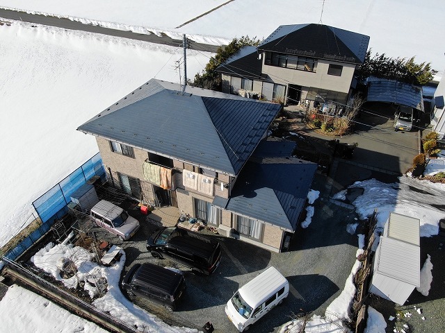 ラジオ放送で信頼できそうと感じた！　クリヤー塗装　雨樋修繕　屋根塗装（奥州市）