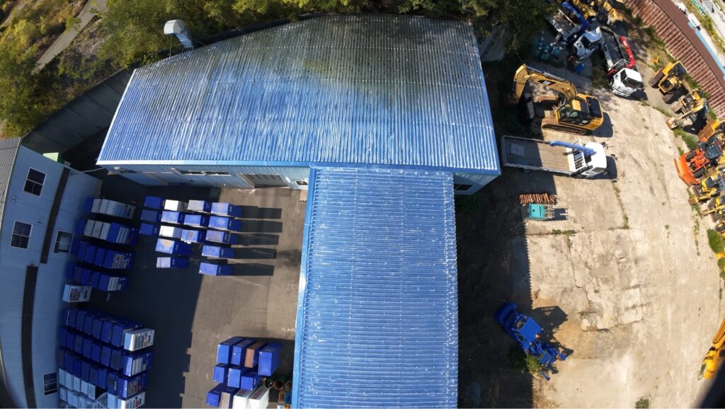 【奥州市】工場内塗装ブースの暑さ対策にサーモバリアスカイ工法を施工しました。